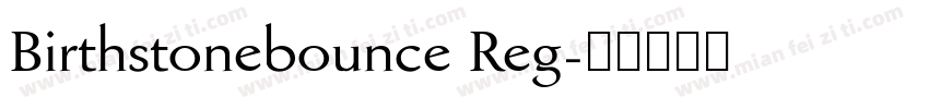 Birthstonebounce Reg字体转换